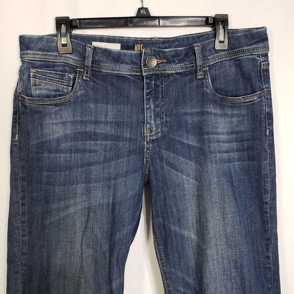 Kut From The Kloth Womens Crop Jeans Size 10 Natalie Denim Medium Wash Mid Rise - Picture 6 of 12